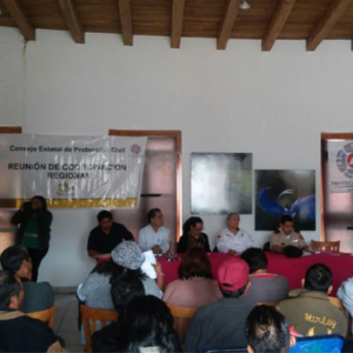 Refuerzan CEPCO y autoridades de la Mixteca acciones de Protección Civil