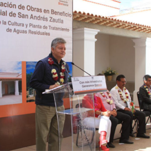 Inaugura Gobierno de Oaxaca obras de infraestructura social en Zautla