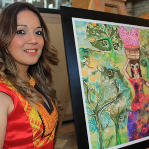 Inauguran “Oaxaca Vive”, exposición pictórica de la artista Doreli Ríos