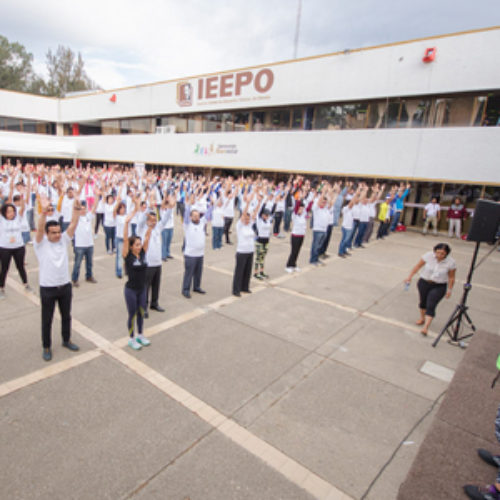 Inicia IEEPO programa “Muévete en 30M”, para la activación física de los trabajadores