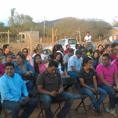 Entrega SINFRA obra de ampliación de red de distribución de energía eléctrica en beneficio de Santo Domingo Tehuantepec