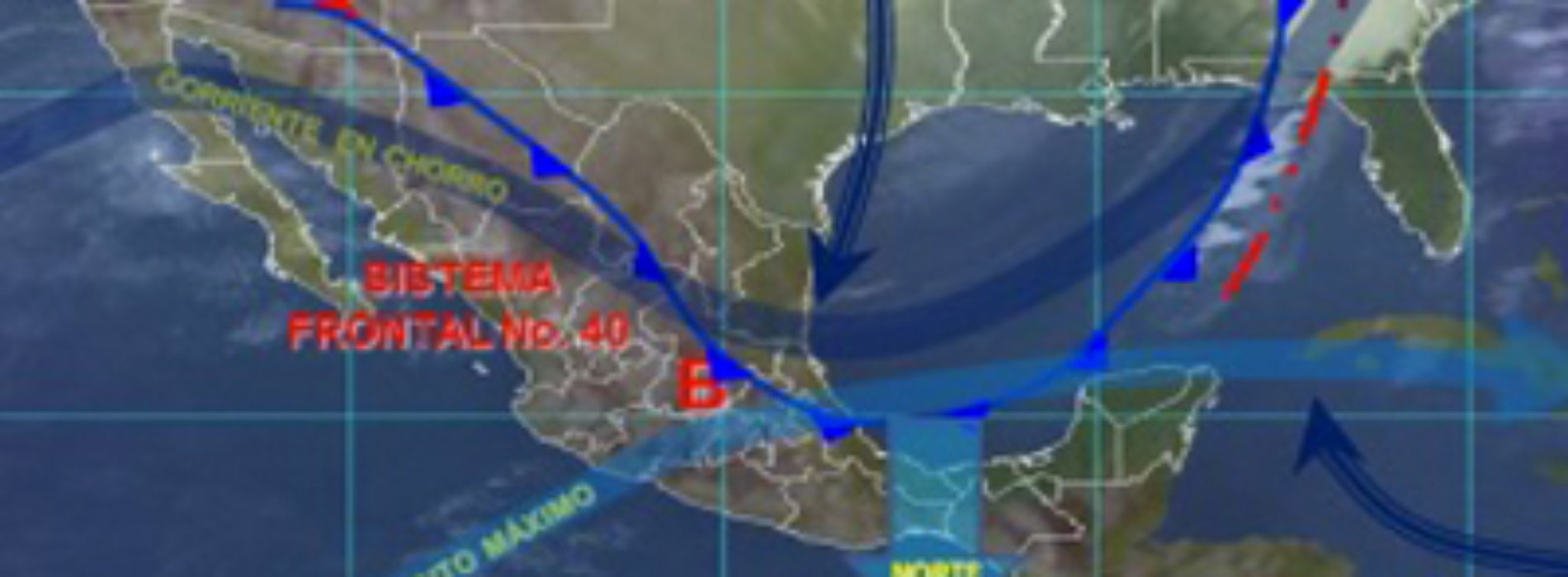 Frente Frío 40, propiciará Evento de “Norte” en el Golfo e Istmo de Tehuantepec