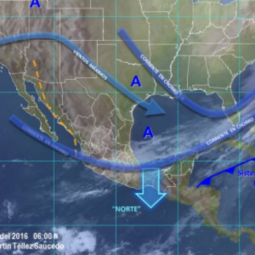 Prevalecerá evento de “Norte” en el Golfo e Istmo de Tehuantepec  y ambiente frío en el resto del estado