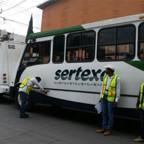 Supervisa SEVITRA cromática y elementos de seguridad en autobuses urbanos de la Ciudad de Oaxaca