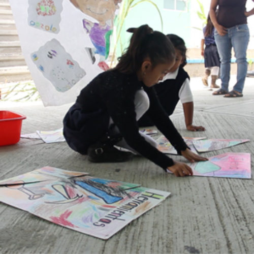 Presenta Jardín de Niños de Agua del Sol, Miahuatlán evaluación pública bajo la temática del maíz
