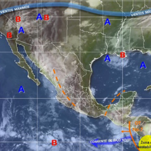 Onda tropical número 7, propiciará tormentas puntuales fuertes en Oaxaca