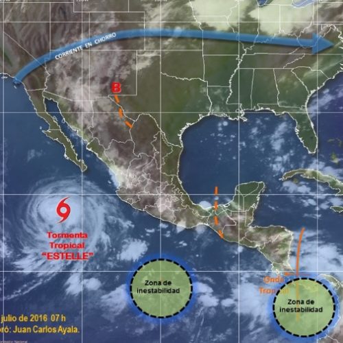 Prevalecerán intervalos de chubascos con tormentas fuertes en Oaxaca
