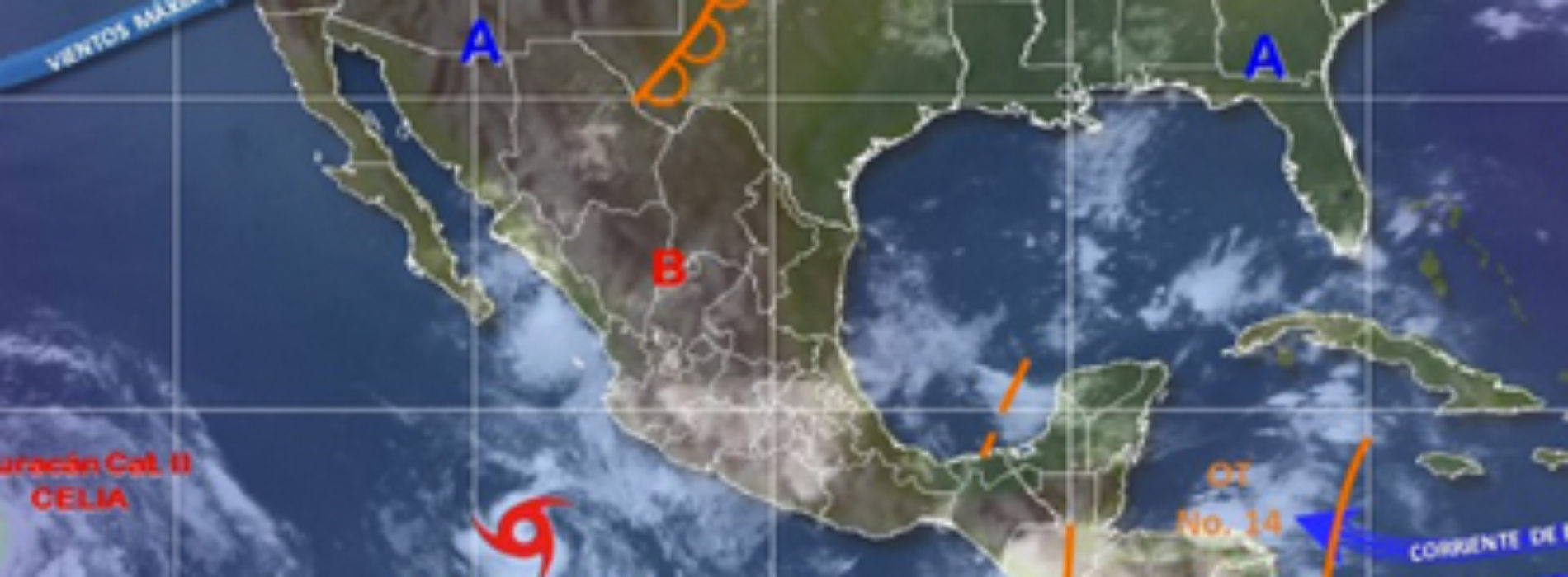 Intervalos de chubascos fuertes con tormentas intensas en Oaxaca
