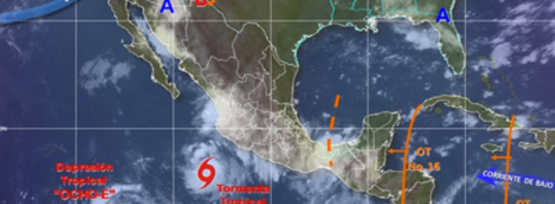 Persistirán intervalos de chubascos con tormentas puntuales muy fuertes en Oaxaca