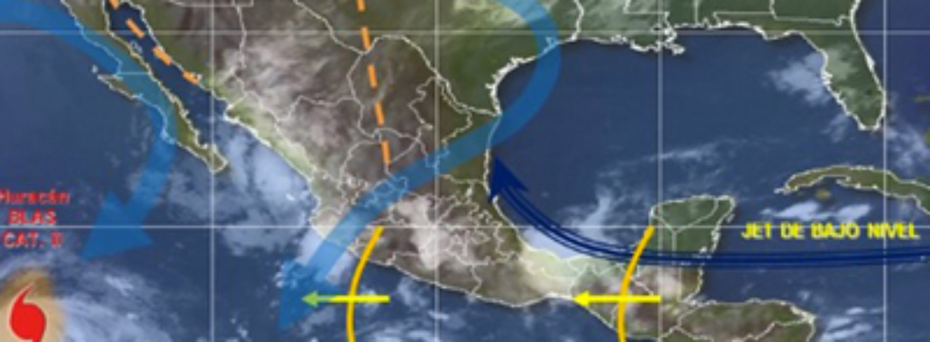 Se prevén intervalos de chubascos fuertes con tormentas puntuales en Oaxaca