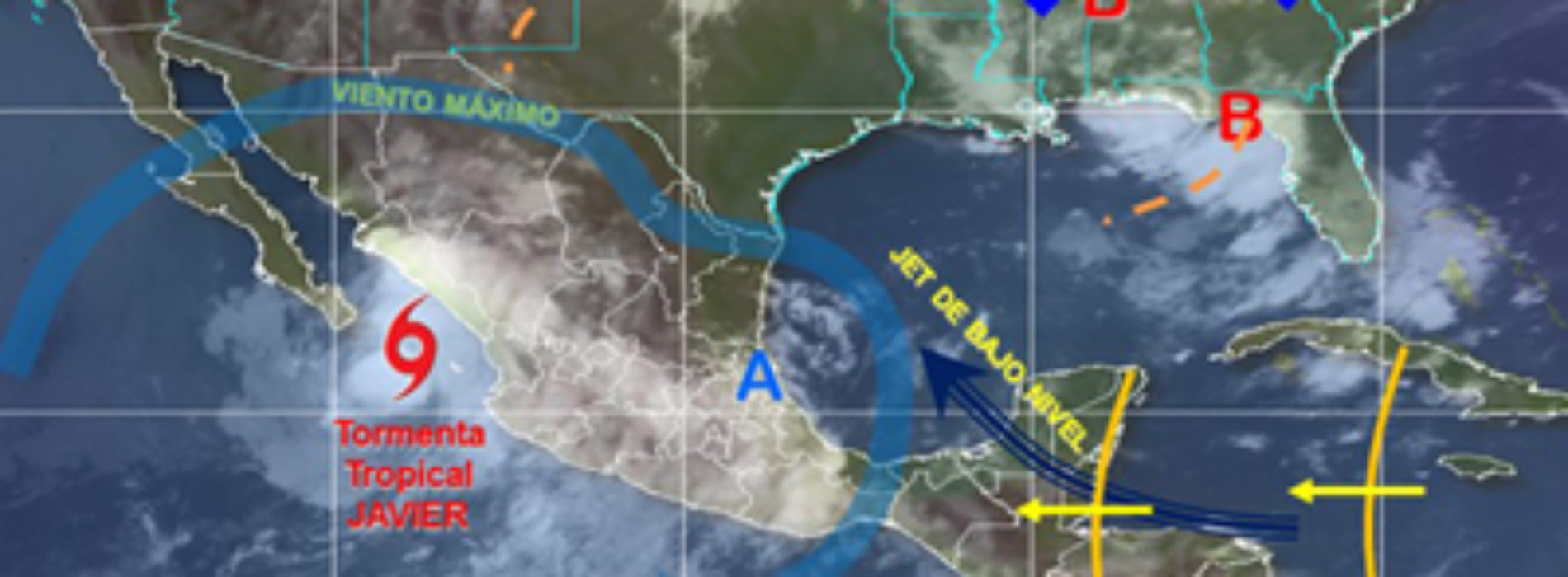 Prevén potencial de tormentas puntuales fuertes en Oaxaca