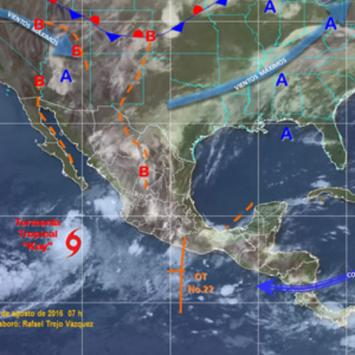 Onda tropical número 22 favorecerá tormentas muy fuertes en Oaxaca