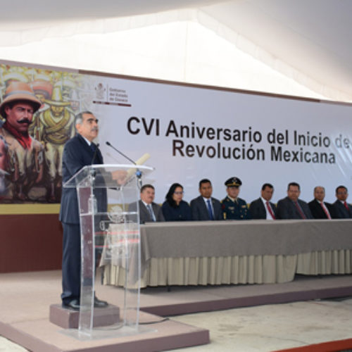 Conmemora Gobierno de Oaxaca CVI Aniversario del Inicio de la Revolución Mexicana