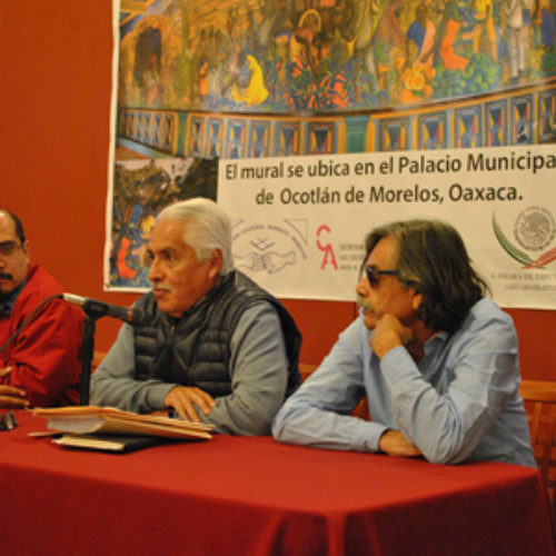 Anuncian arranque de trabajos de rehabilitación del Mural de Rodolfo Morales