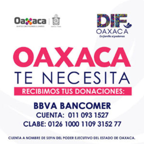 Instala Sistema DIF Oaxaca centros de acopio en apoyo a familias afectadas por sismo