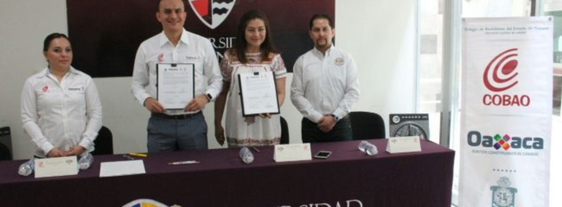 Suscriben alianza la UNISANT y COBAO