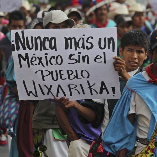 Indígenas wixárikas frenan campañas en el norte de Jalisco
por conflicto de tierras