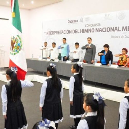 Reconoce IEEPO a las mejores interpretaciones del Himno
Nacional Mexicano