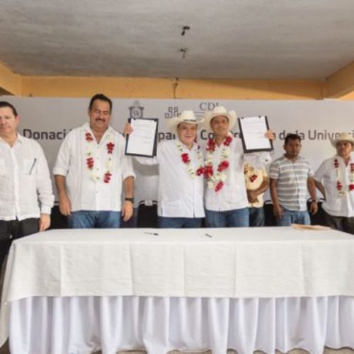 Otorga Cdi a Gobierno de Oaxaca, terreno para la
construcción de la Universidad del Bajo Mixe