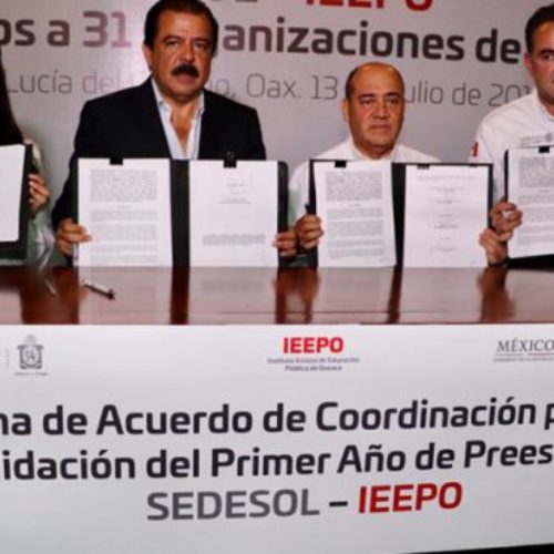 Firman Sedesol-IEEPO acuerdo para validar nivel de educación
preescolar en estancias infantiles