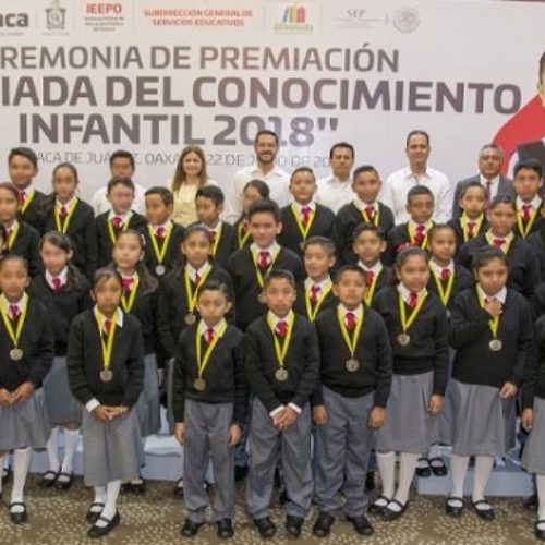 Reconoce IEEPO a ganadores de la Olimpiada del Conocimiento
Infantil 2018