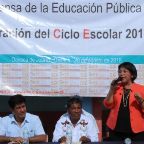 Sección 59 del SNTE aplicará nuevo modelo educativo en
Oaxaca