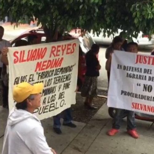 Protestan comuneros de Xoxo en la Procuraduría Agraria para
exigir regularización