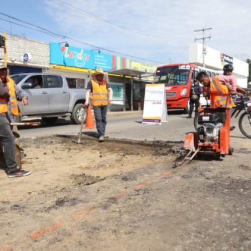 Inicia programa municipal para rehabilitar vialidades en Xoxocotlán