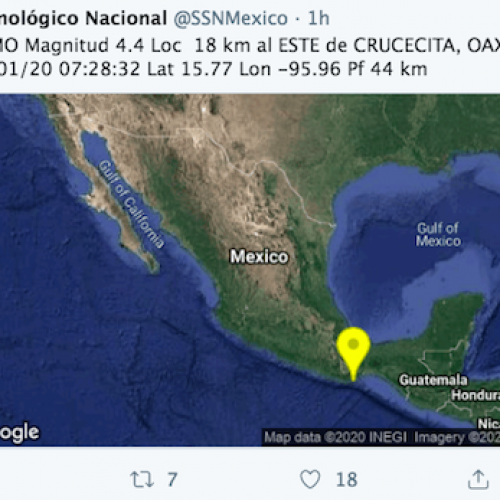 Dos sismos sacuden la Crucecita en Huatulco, no se reportan daños