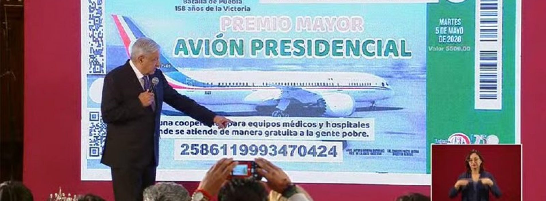 AMLO confiesa que ve más probable rifar el avión, esta semana decide