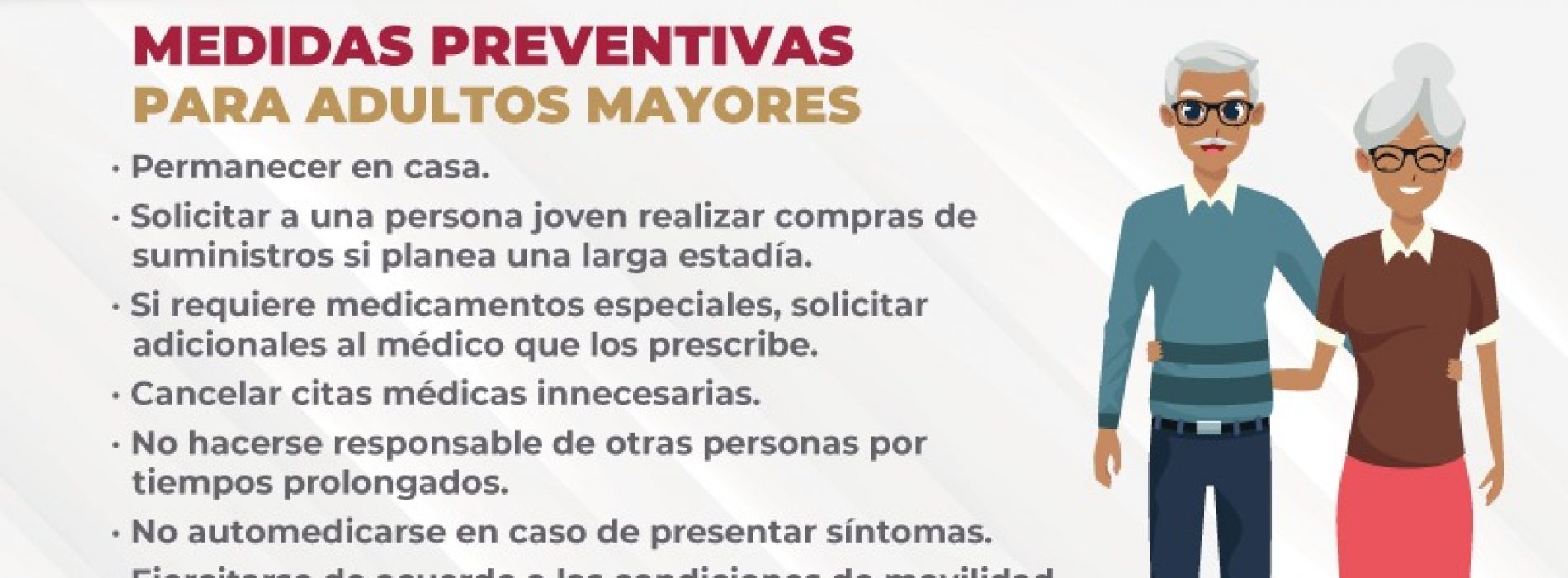 Llama Ayuntamiento capitalino a cuidar a adultos mayores de la pandemia de COVID-19