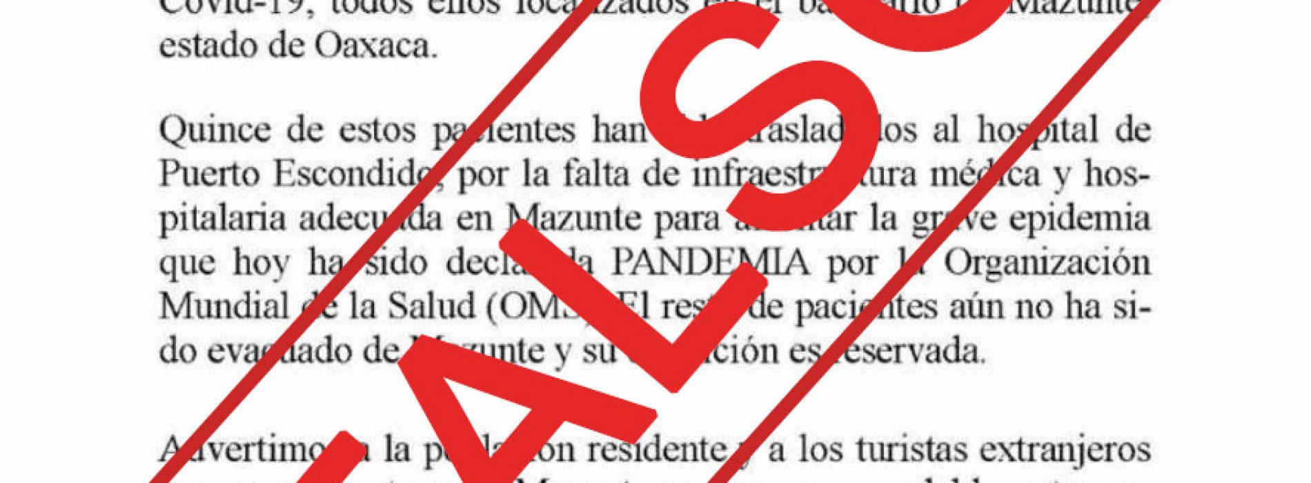 Pide SSO no difundir información falsa sobre COVID-19