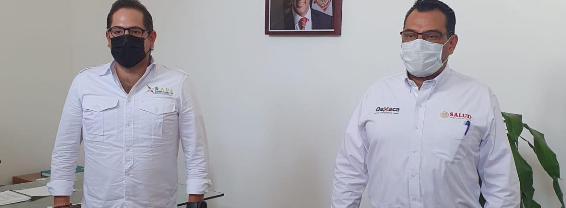 Dona Raúl Bolaños-Cacho Cué dieta legislativa para equipamiento a profesionales de la salud y sanitizar clínicas de Oaxaca