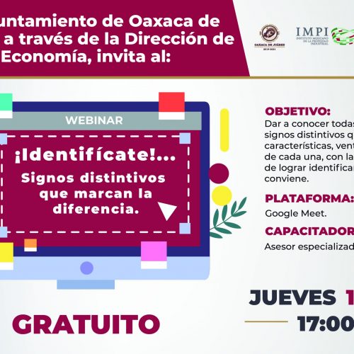 Invita Ayuntamiento de Oaxaca a curso en línea para fortalecer destrezas de emprendedores