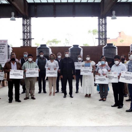 Beneficia Gobierno de Oaxaca a 85 municipios con insumos para el suministro de agua durante esta pandemia
