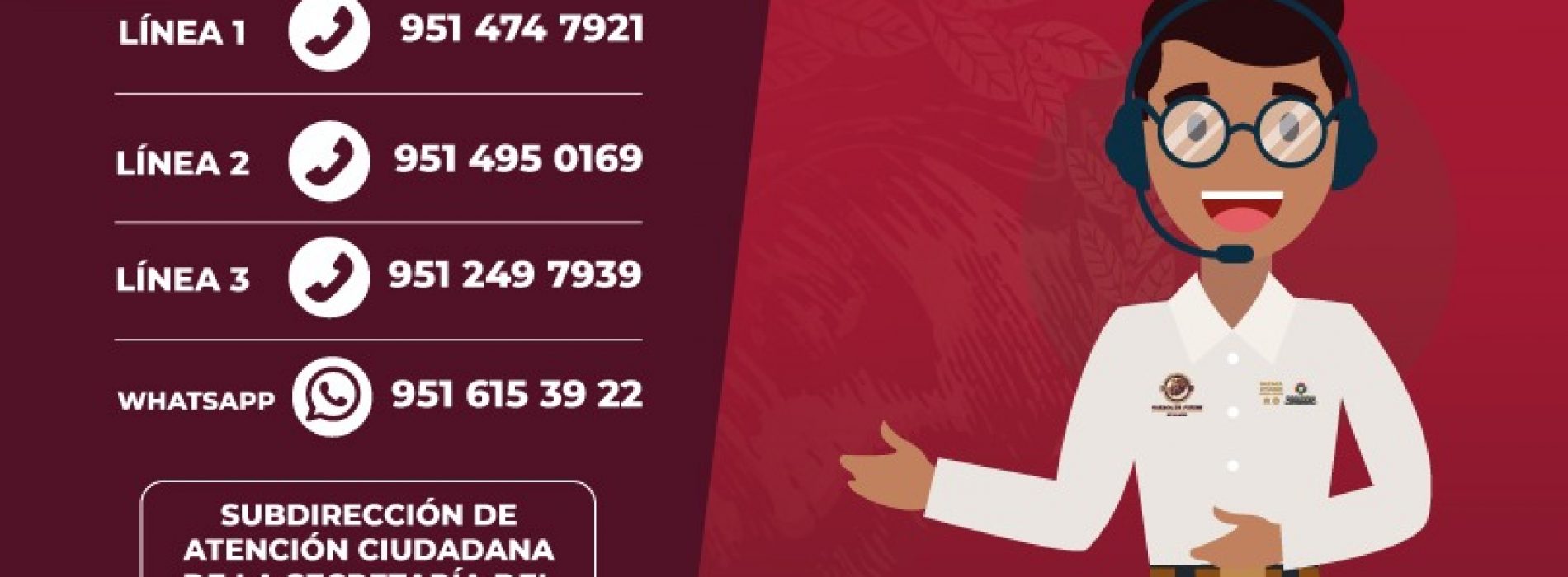 Atiende Ayuntamiento de Oaxaca 77 llamadas diarias en líneas telefónicas de Atención Ciudadana