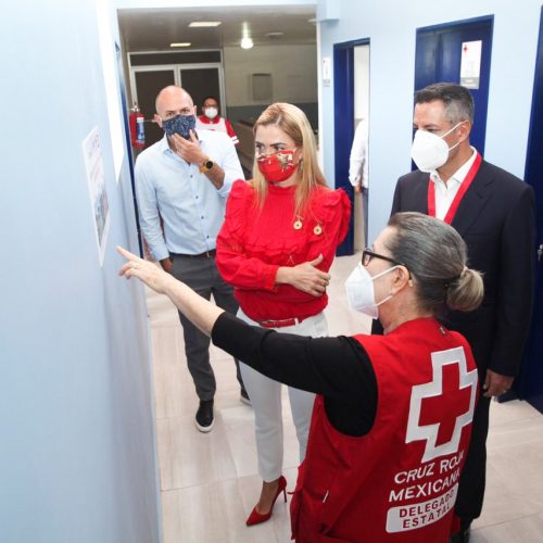 Inaugura AMH ampliación y remodelación del área de  hospitalización de la Cruz Roja Mexicana en Oaxaca