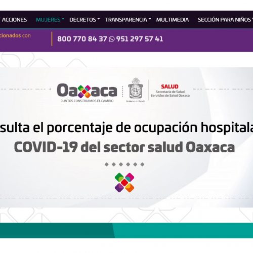Activa SSO micrositio de ocupación hospitalaria en sitio web de gobierno