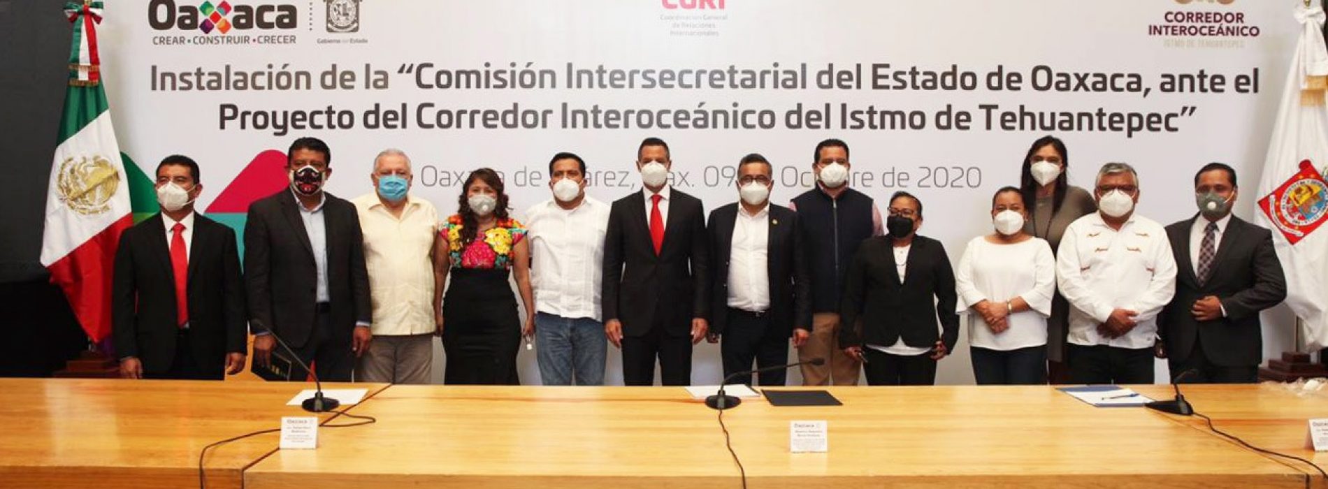 Instala Alejandro Murat Comisión Intersecretarial del Estado de Oaxaca para el Proyecto del Corredor Interoceánico