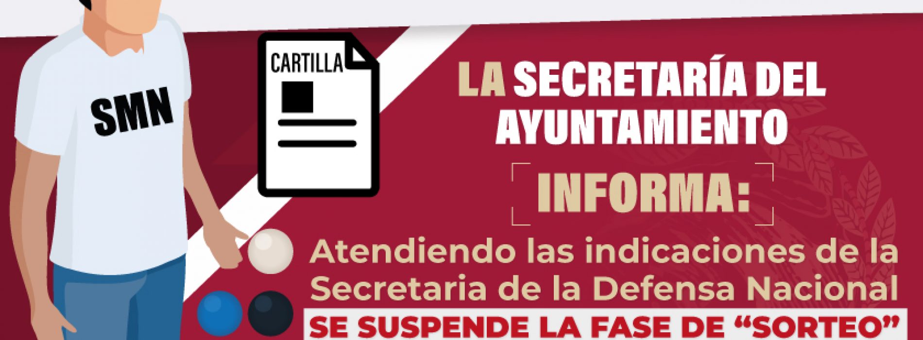Informa Ayuntamiento de Oaxaca suspensión de la fase de sorteo del Servicio Militar Nacional