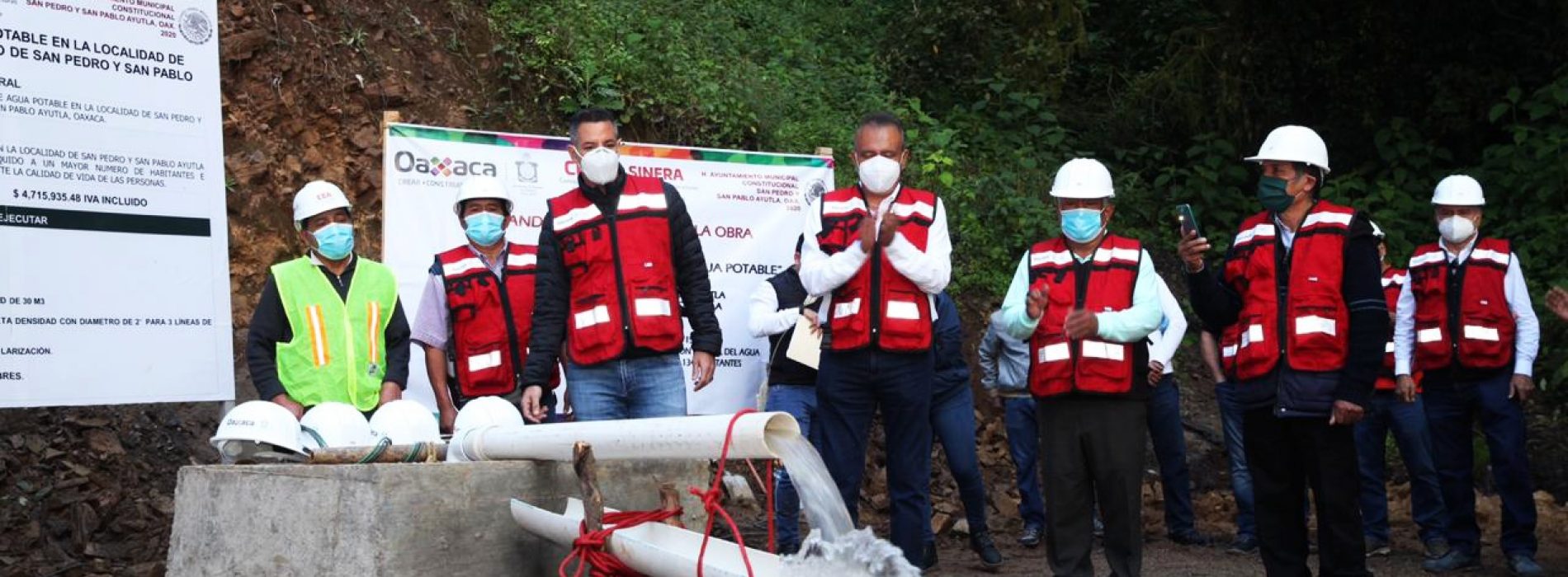 Da Alejandro Murat banderazo de inicio a suministro permanente de agua para San Pedro y San Pablo Ayutla