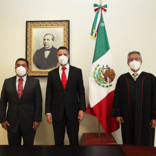 Renonoce Alejandro Murat trabajo del Poder Judicial  en la impartición de justicia de Oaxaca