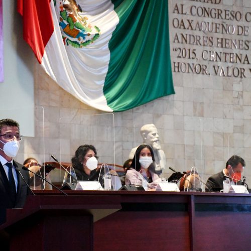 Permanente prevención de contagios de Covid-19 en el Congreso de Oaxaca