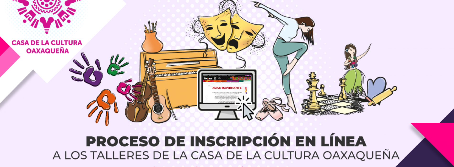 La Casa de la Cultura Oaxaqueña abre proceso  de inscripción a sus talleres en línea