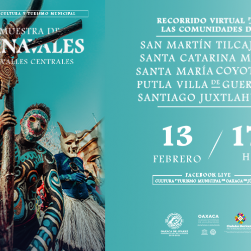 Invita el Ayuntamiento de Oaxaca a muestra virtual de Carnavales de los Valles Centrales