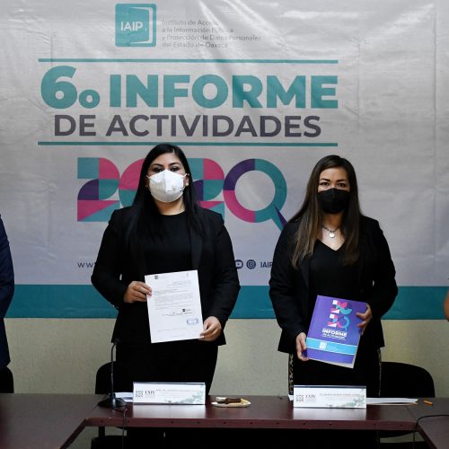 Recibe Congreso de Oaxaca informe anual del IAIP
