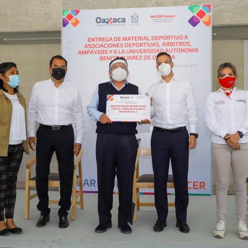 Entrega AMH material deportivo a organismos deportivos de Oaxaca por más de 400 mil pesos