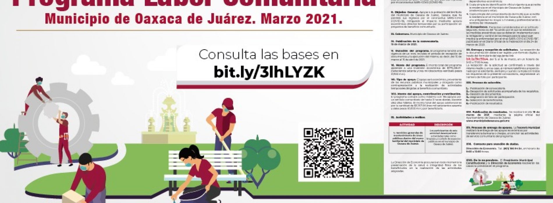 Participa en la tercera etapa del programa Labor Comunitaria del Ayuntamiento de Oaxaca