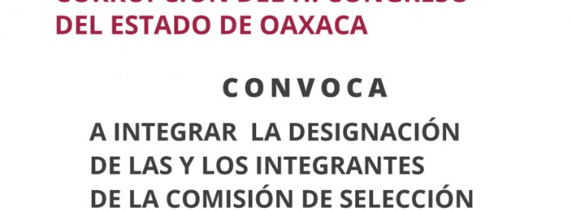 Avanza proceso de integración del Comité de Selección del sistema anticorrupción en Oaxaca