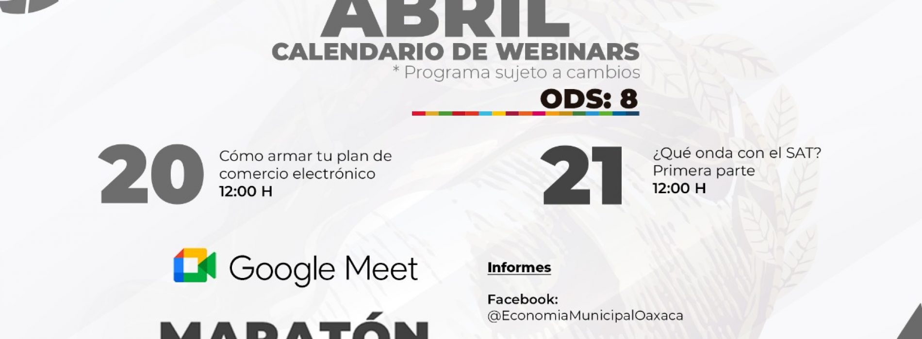 Invita Ayuntamiento de Oaxaca a participar en talleres virtuales y gratuitos sobre emprendimiento